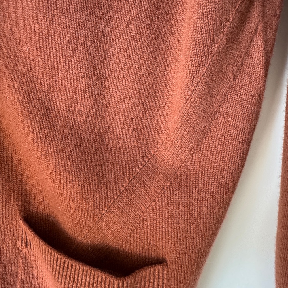 Vince Rust Cashmere Cardigan Sweater Size S - Picture 8 of 8
